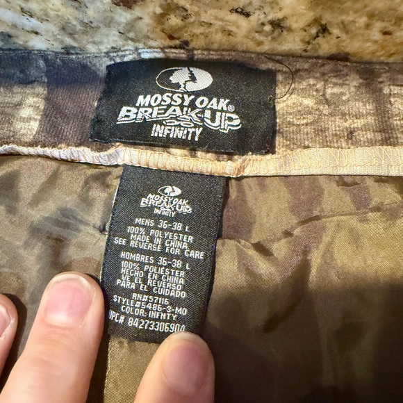 Mossy Oak Break-Up Infinity Insulated Pants Mens Large 36-38 Camo Cargo Hunting - Picture 9 of 12